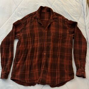 CP Shades Women's Red Plaid Button Down Shirt